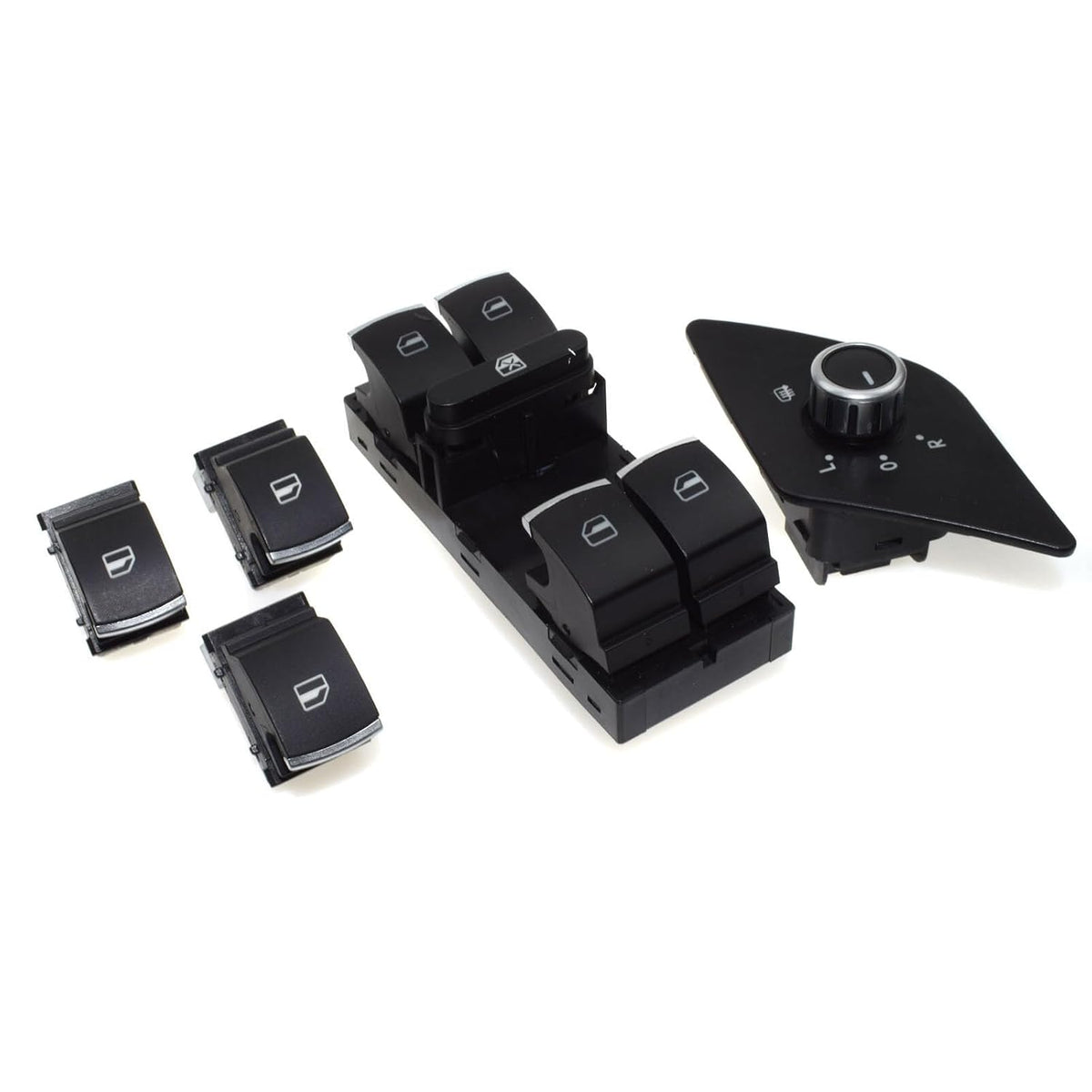ya 4 8.8 Set of Chrome Side Mirror Power Window Switch Suitable for MK6 Vento for VW Jetta