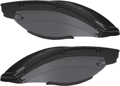ya 7 8.24 baidi Black Batwing Fairing Smoke Air Deflectors for Harley Electra Street Glide 14-23