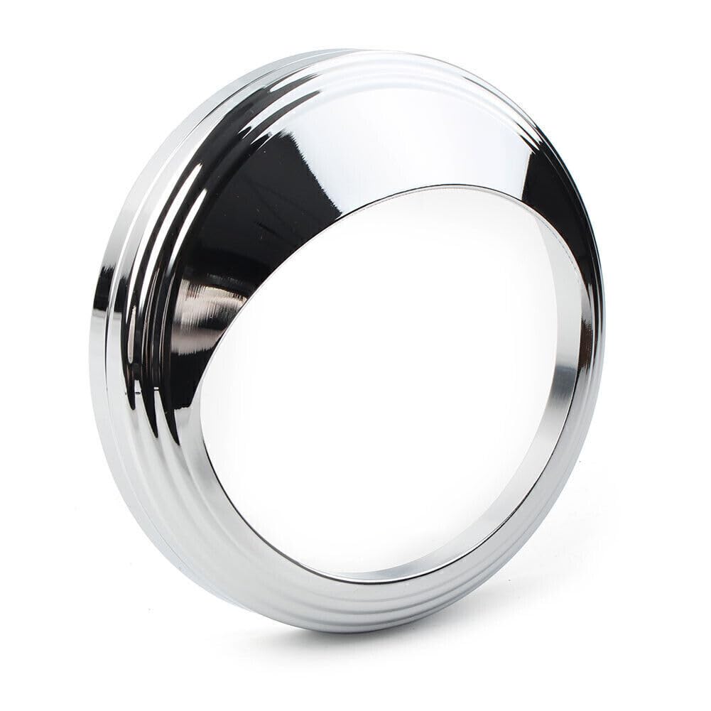 ya 9 10.24 Fit Harley with 5 Speedometer Aluminum Bezel Chrome Trim Ring Visor Cover
