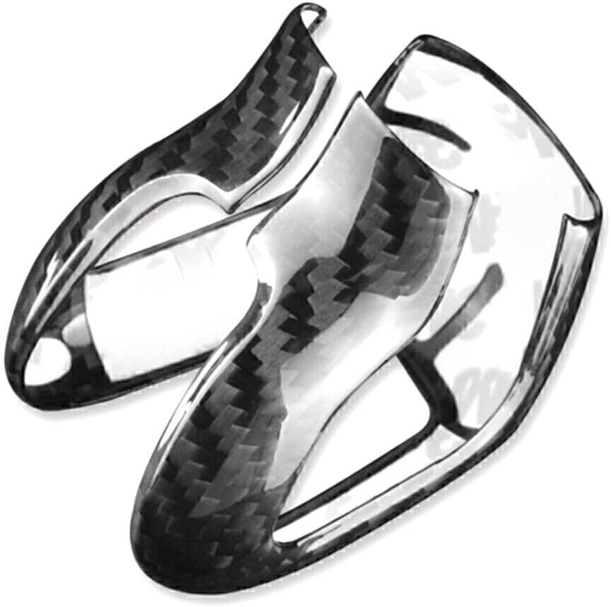 ya 28 10.13 zhengce Black Carbon Fiber Gear Shift Knob Cover Trim Fit for Volvo XC60 XC90 S60