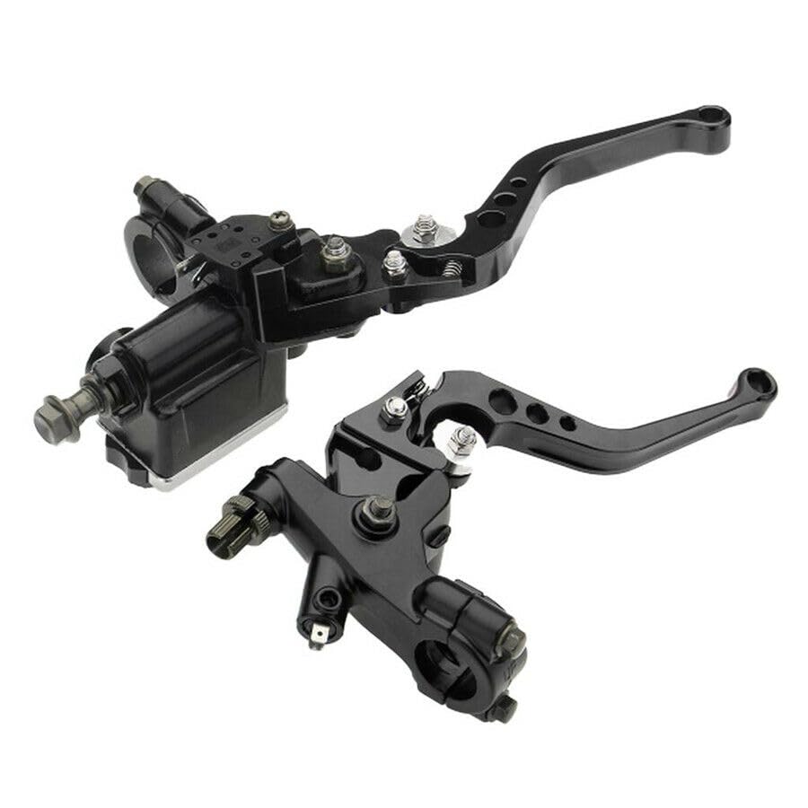 ya 9 10.24 7/8 Motorcycle Front Brake Clutch Levers Master Cylinder Reservoir Lever 2