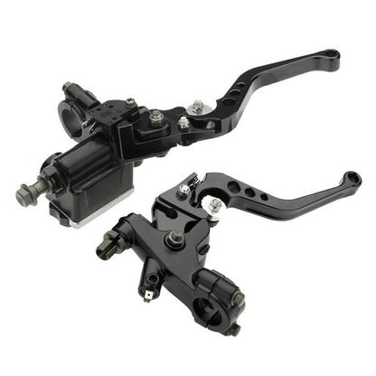 ya 9 10.24 7/8 Motorcycle Front Brake Clutch Levers Master Cylinder Reservoir Lever 2