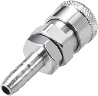 ya 14 9.20 baidi Air Tool Pressure Adapter High Flow Coupler 8mm Barb x 1/2¡± Socket Fitting 2pcs-1