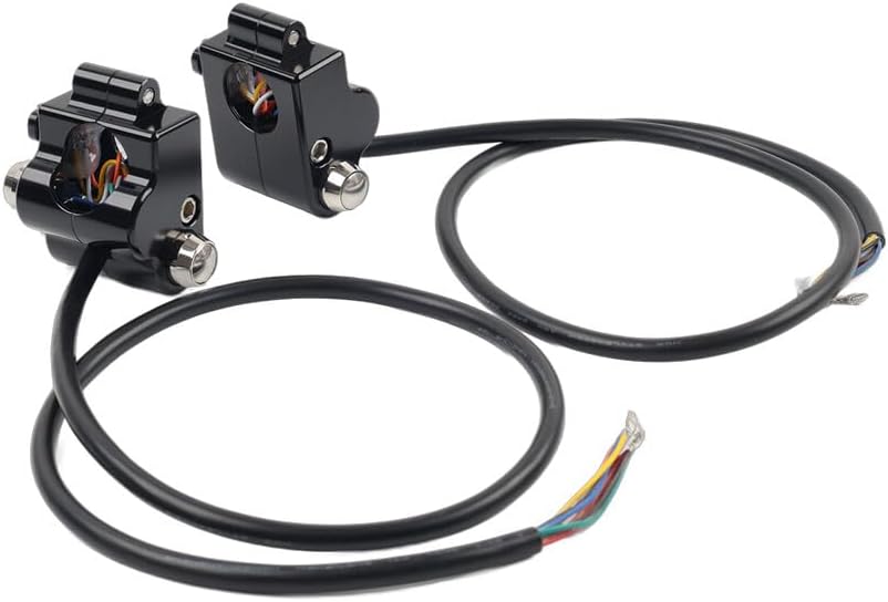 ya 4 8.14 Motorycle CNC 1 25mm Handlebar Switch Controls Housing FITS for Harley Universal