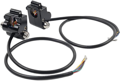 ya 4 8.14 Motorycle CNC 1 25mm Handlebar Switch Controls Housing FITS for Harley Universal