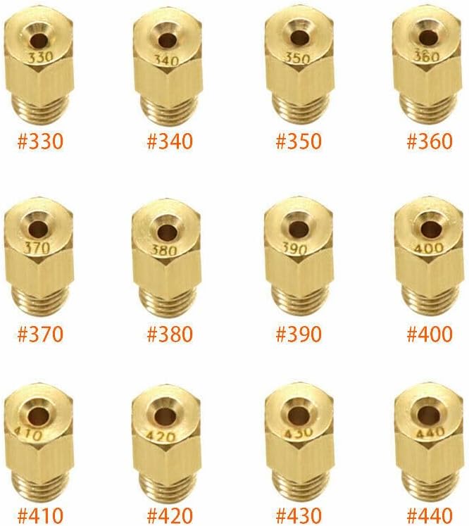 ya 2 8.15 12Pcs 90-200 Power Jets Main Jets VM TM Carb For Dirt Bike Moto ATV