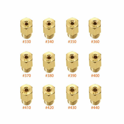 ya 4 8.10 12Pcs 330-440 Carburetor Main Power Jets Kit for Mikuni VM TM TMX Carb