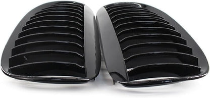 ya 4 8.14 2x Front Kidney Bumper Grille Grill For Fit for BMW E63 E64 650i M6 2004-2010