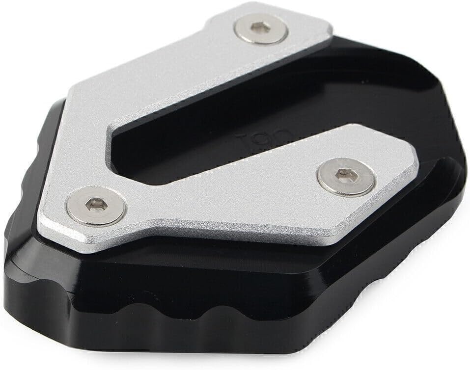 ya 2 8.15 Kickstand Side Stand Extension Pad Fit for Yamaha MT-07 14-18 XSR700 2016-2017 Black