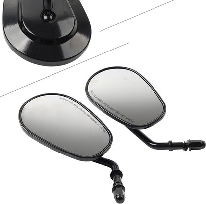 ya 2 8.15 Pair Black Rear View Side Mirror for Harley Sportster XL 1200 883 Softail
