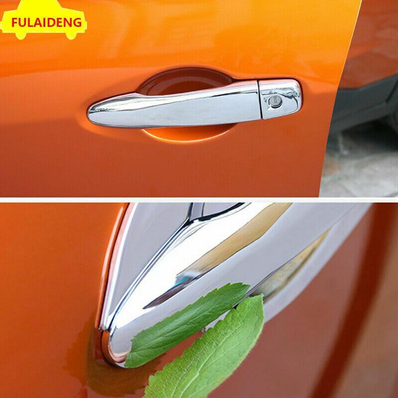 ya 2 8.15 8P for Nissan Kicks 2017-2020 ABS Chrome Car Exterior Door Handle Cover Trim Set 