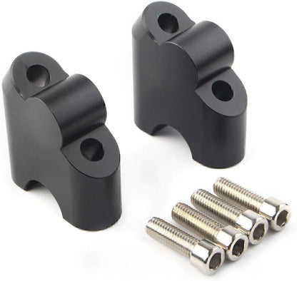 ya 4 8.8.2 HandleBar Clamp Riser for Suzuki V-STROM DL 650XT 2015-2020 DL 1000 02-17 Black