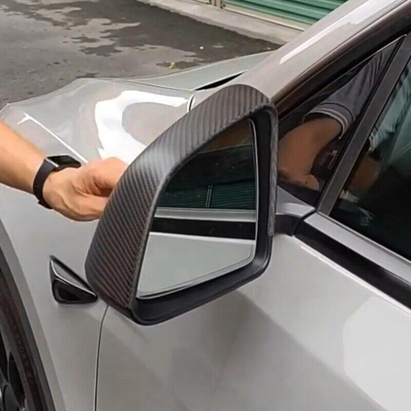 ya 11 9.14 baidiFor for Tesla for Model 3 2016-2022 Matte Real Carbon Fiber Car Mirror Cover Replacement