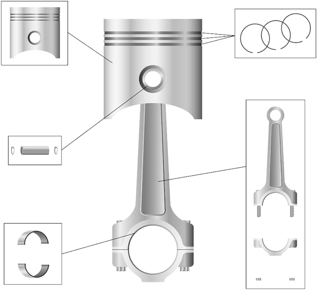 ya 14 9.20 baidi Air Compressor Connecting Link Rod 20mm x 12mm Bore Diameter 5.4 inch Length-1