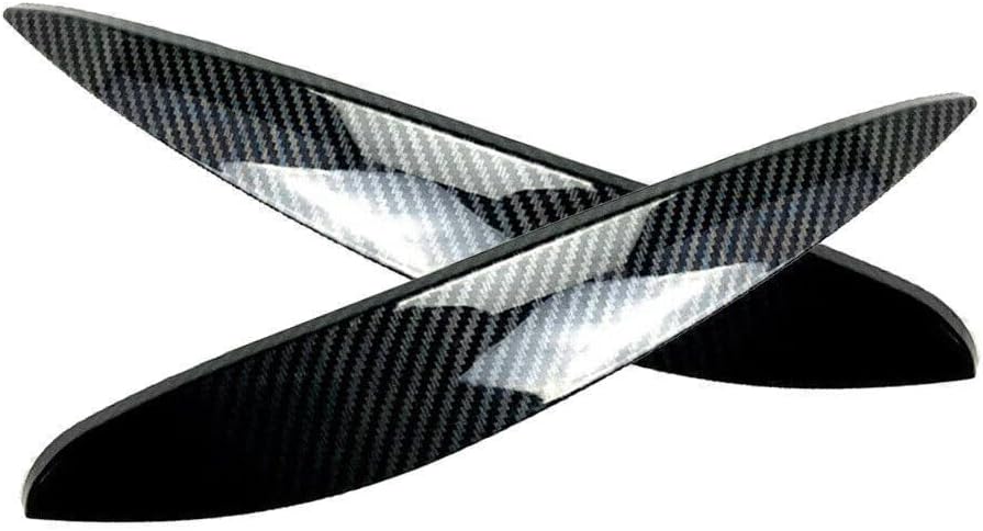 ya 4 8.14 for Mercedes-Benz for Smart 14-Later Carbon fiber Headlight Eyelid Lid Eyebrow Trim