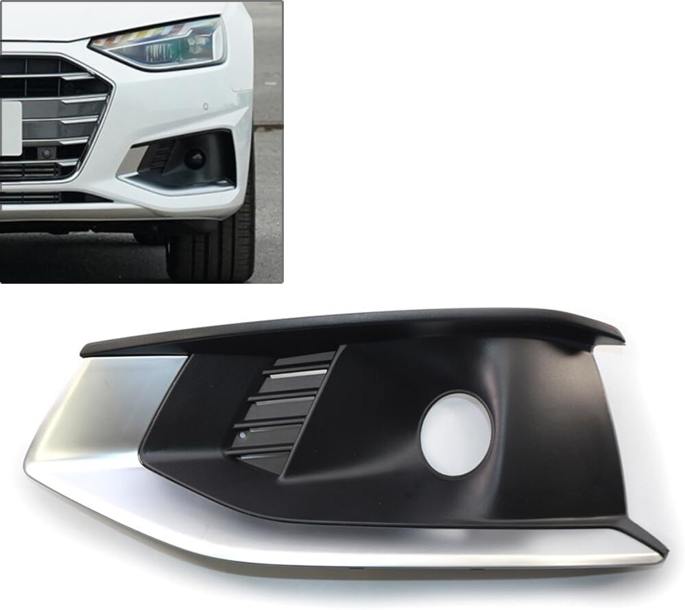 ya 10 9.16 zhengce for Audi A4L 2020 2021-2022 Front Left Side Bumper Fog Light Grille Cover T