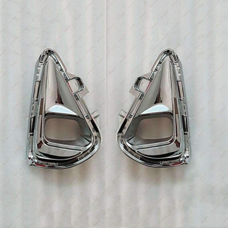 ya 4 8.24 baidi A pair of ABS electroplating front bumper fog lamp protective cover for Toyota for Corolla AXIO 18-20 2*