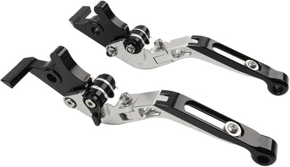 ya 10 9.16 zhengce Folding Extendable Brake Clutch Levers Fits Daytona 675 675 Street Triple R