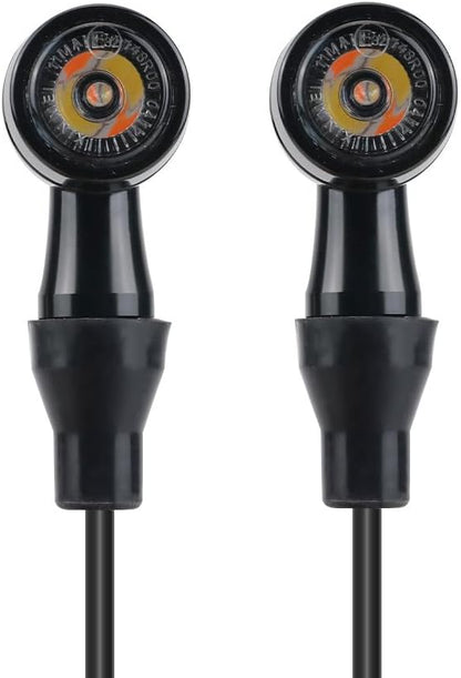 ya 13 9.15 baidi Universal LED M8 Rear Turn Signal Light Indicator With Brake Light E32 Certified