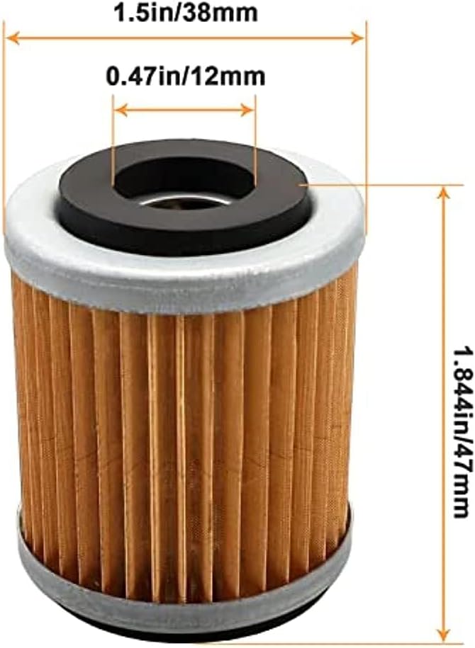 ya 4 8.14 6x Oil Filter for Yamaha YFM350X WARRIOR 350 1987-2004 FM350FW BIG BEAR 350 1986