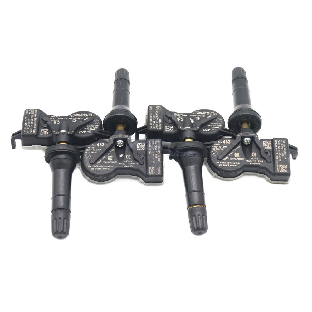 ya 2 8.15 4-Piece TPMS tire Pressure Sensor Set Suitable for Dodge for Jeep 68313387AB 68252493AB