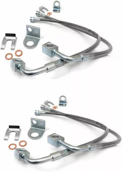ya 10 9.16 baidi 4x NEW Extended Brake Lines Fit For 2007-2018 for Jeep for Wrangler 2.0L 3.6L 3.8L 89716