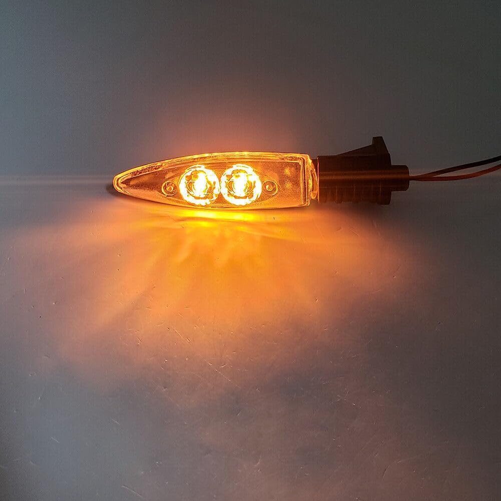 ya 13 9.15 baidi Front LED Turn Signal Indicator Light Clear Lens Fit for BMW HP4 S1000R S1000RR Pair