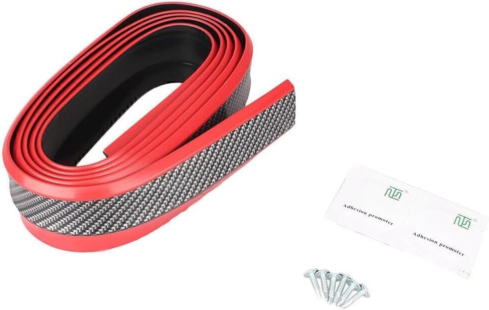 ya 14 9.20 zhengce 250cm for Universal Red Car Front Bumper Lip Splitter Chin Spoiler Body Ki-1