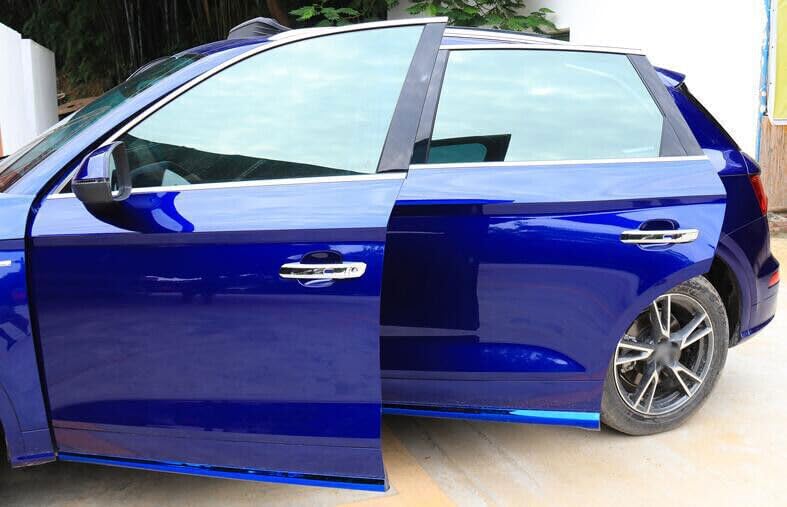 ya 5 8.10 for Audi Q5 2018-21 ABS Chrome Exterior Outside Door Handle Cap Cover Trim 4PCS