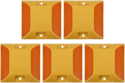 ya 10 9.16 baidi 5 Pcs Road Reflectors for Driveway Highway Reflective Markings Marker Studs