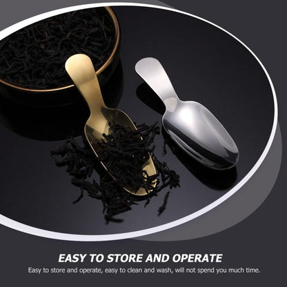 ya 14 9.20 baidi 4 Pcs Dessert Spoon Office Baby Cream Scoops Small Stainless Steel-1