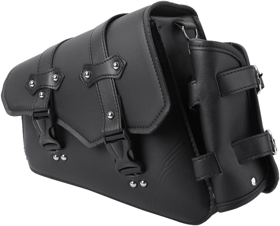 ya 11 9.14 baidiLeft Side Solo Bag Swing Arm Bag For Sportster Motorcycle Tool Bag