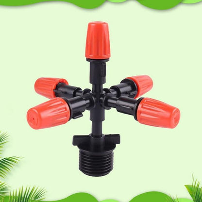 ya 26 10.21 baidi 5-Head Atomization Nozzle 1/2 Mounting Plastic Ganden Water Spray Adopter