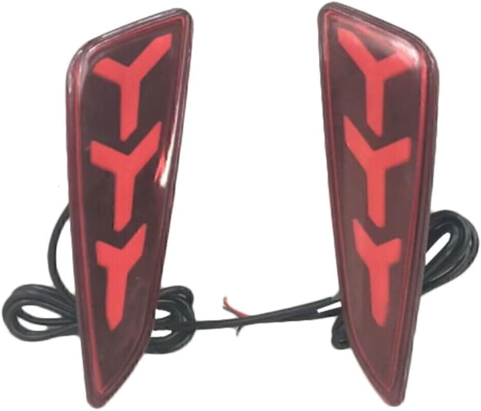 ya 4 8.8.2 Fit for Toyota CHR 2017-2018 Red Rear Bumper Rear Lights Lamps LH+RH Taillight