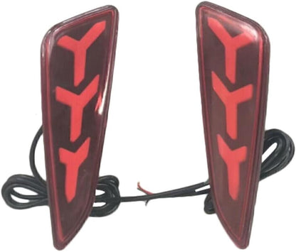 ya 4 8.8.2 Fit for Toyota CHR 2017-2018 Red Rear Bumper Rear Lights Lamps LH+RH Taillight
