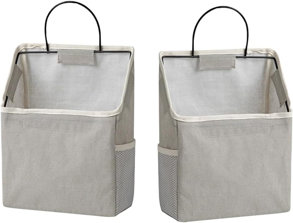 ya 2 8.15 2 Sets Wall Mounted Storage Bag over The Door Hanging Closet Pouch behind