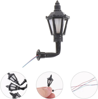 ya 13 9.15 baidi 6 Pcs European Style Wall Light Simulation Lamp Model for Miniatures