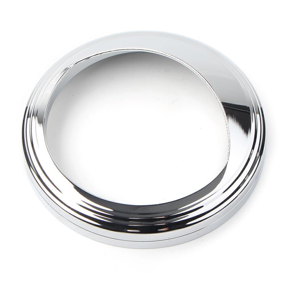 ya 9 10.24 Fit Harley with 5 Speedometer Aluminum Bezel Chrome Trim Ring Visor Cover