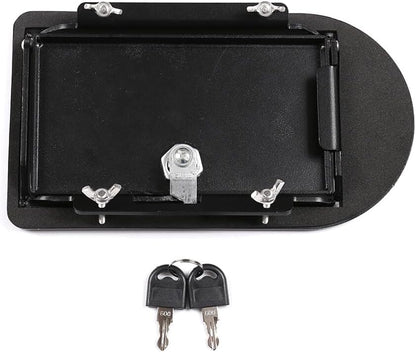 ya 5 8.10 Black Alloy Fuel Cap Safety Lock Cover for for Land Rover for Defender 2004-2019