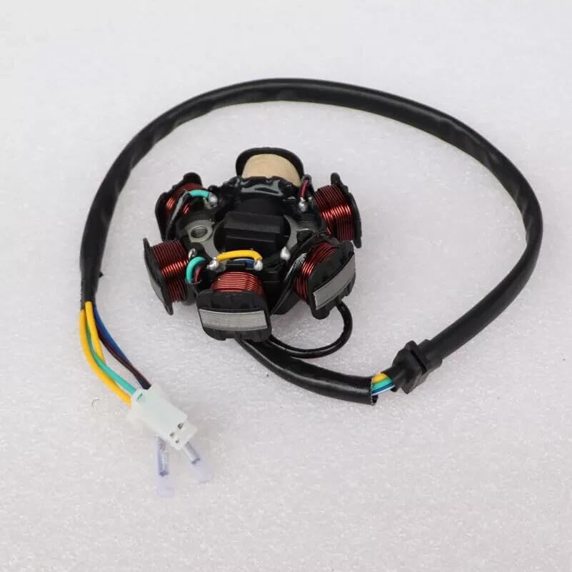 ya 4 8.8.2 6 Coil 5 Wire Ignition Magneto Stator for GY6-125cc ATV Quad Scooter Moped Bike