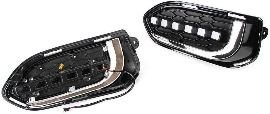 ya 9 10.24 Pair Auto LED Daytime Running Fog Driving Lights Lamp for Honda Fit Jazz 2018