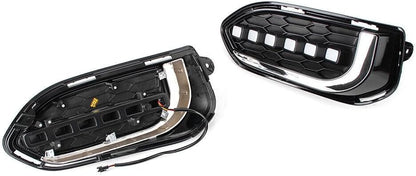 ya 9 10.24 Pair Auto LED Daytime Running Fog Driving Lights Lamp for Honda Fit Jazz 2018