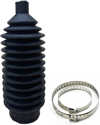 ya 6 8.14 1 Set of Black Silicone Power Steering Gear and Small Gear Corrugated Tube Boot clamp kit