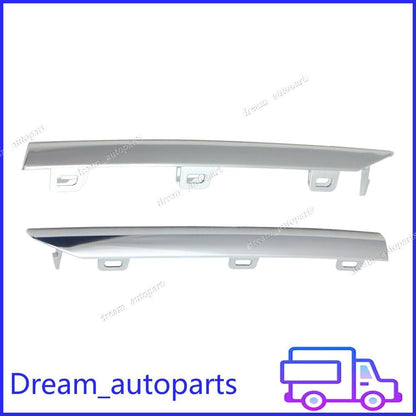 ya 9 10.24 2 Front LH&RH Bumper Fog Lamp Grille Molding Chrome Fits 2013-2014 for Cadillac ATS