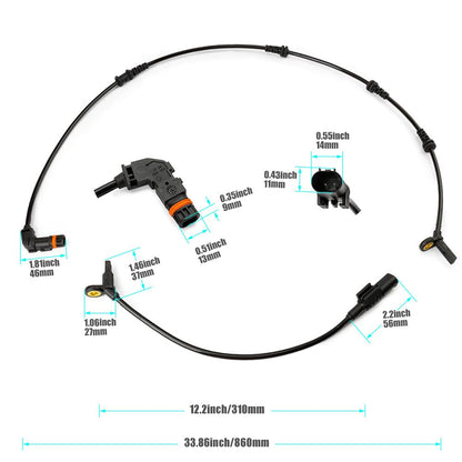 ya 9 10.24 4X Front Rear ABS Wheel Speed Sensor for Mercedes-Benz R320 R350 R500 1645400717