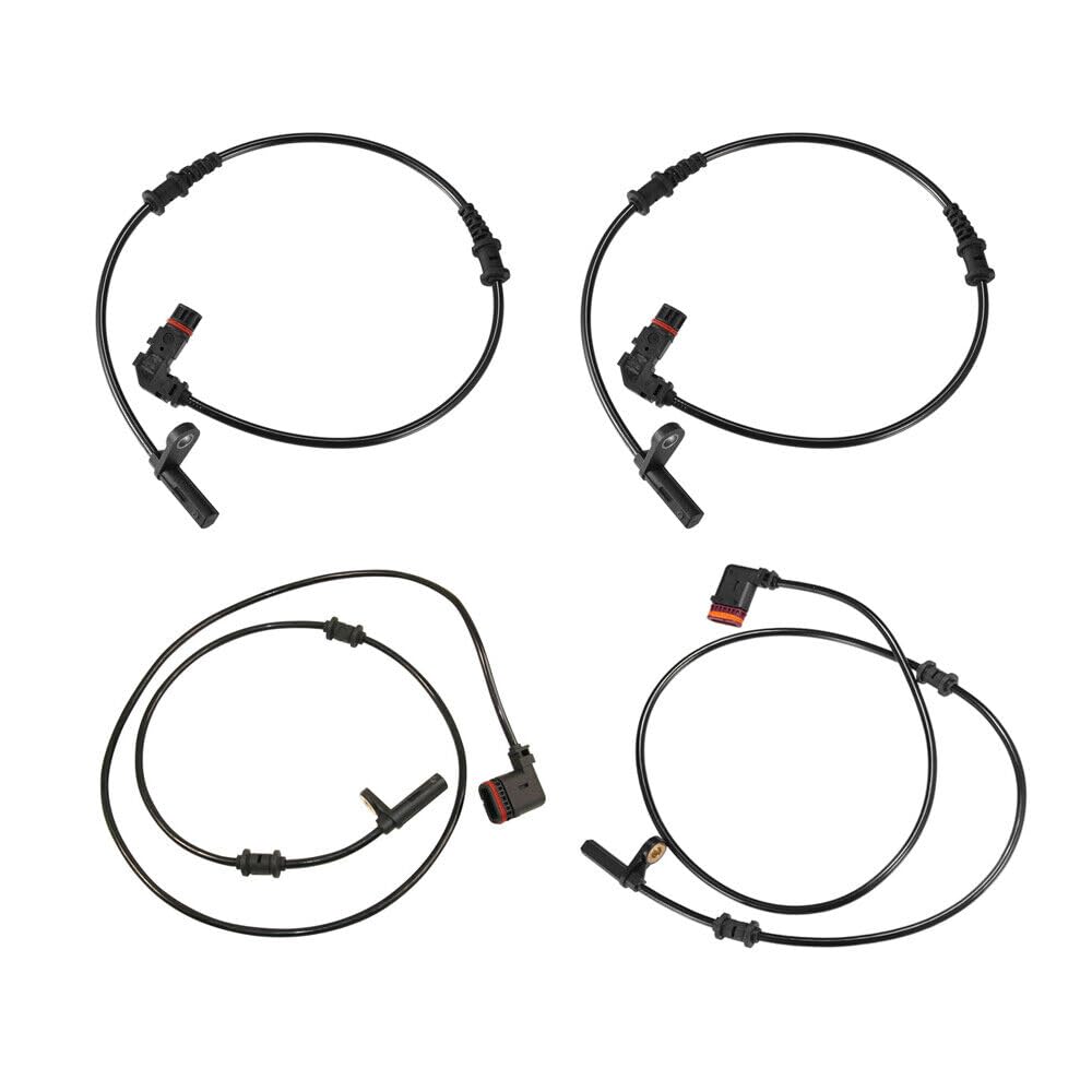 ya 5 8.10 4pcs ABS Wheel Speed Sensor Front Rear Left & Right for Mercedes C CLK AMG