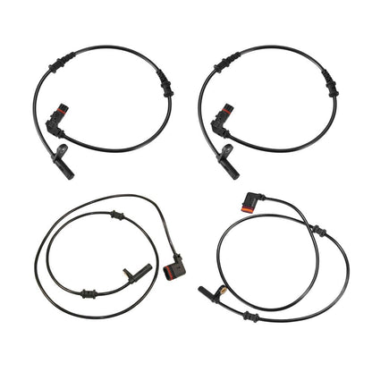 ya 5 8.10 4pcs ABS Wheel Speed Sensor Front Rear Left & Right for Mercedes C CLK AMG