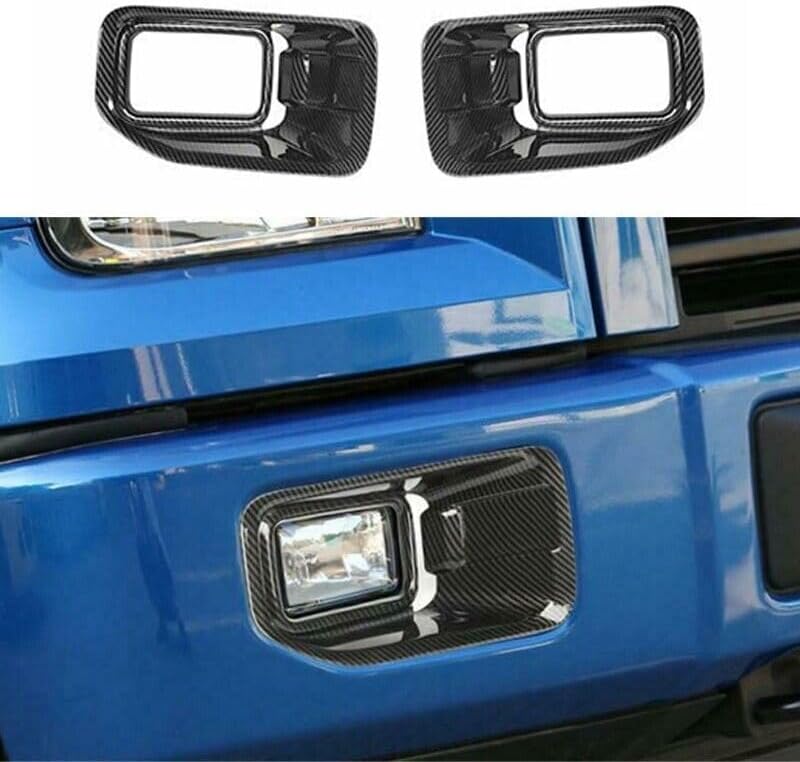 ya 7 8.24 baidi Carbon Fiber Front Fog Lamp Cover Trim for Ford F150 2015-2020 Accessories 
