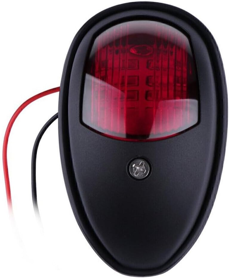 ya 4 8.14 1x Navigation Light Waterproof 12V LED Red Green Marine Boat Yacht 103 * 64 * 36mm