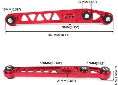 ya 13 9.15 baidi Front Upper Lower Rear Camber Arms Kit Control Rod for Honda for Civic EK 1996-2000